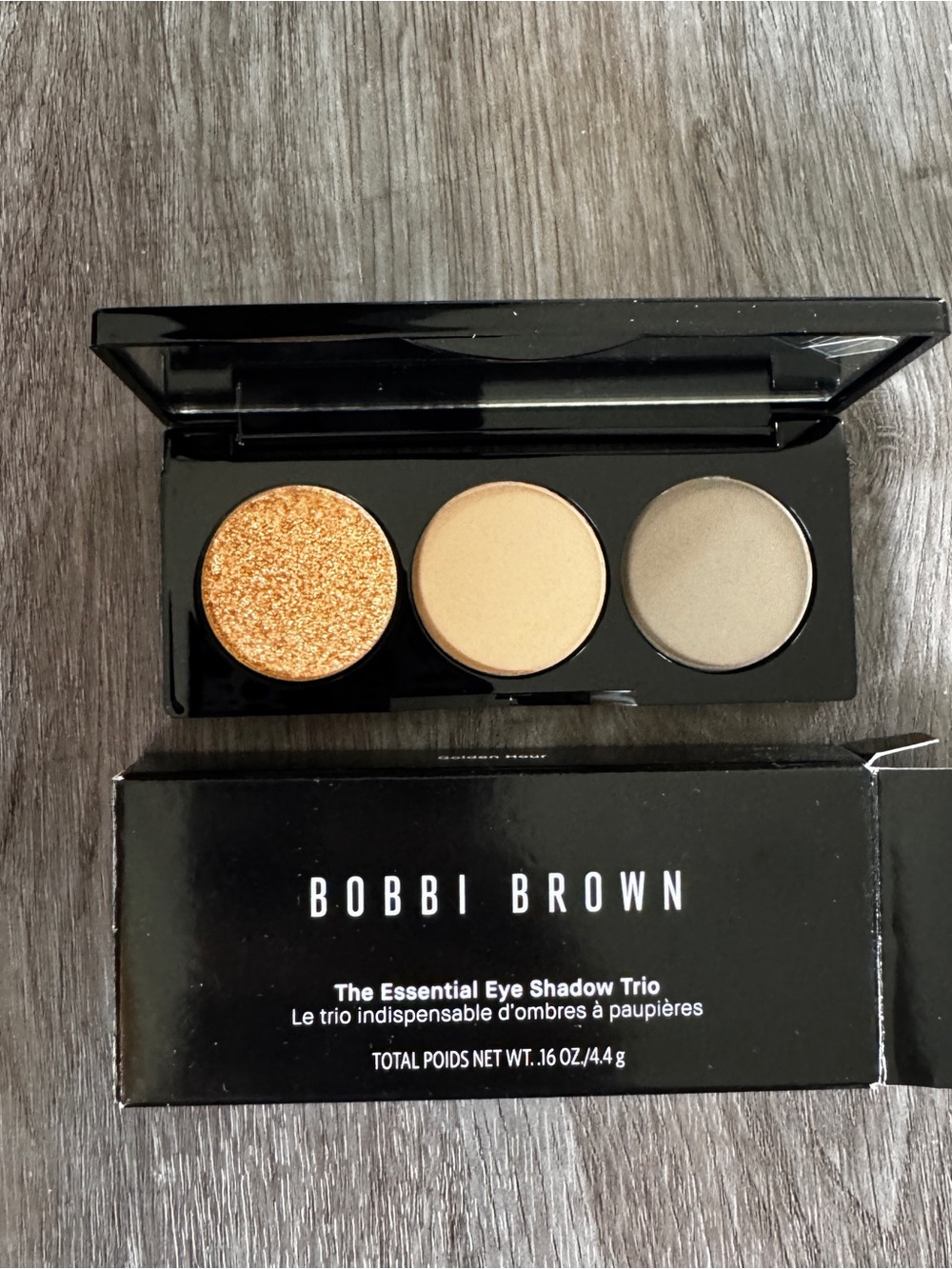 Bobbi Brown The Essential Eye Shadow Trio Golden Hour Metallic Matte 4.4g NIB